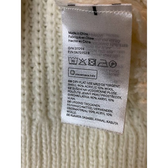 H&M Cream Chunky Knit Sweater - XS - Picture 6 of 6